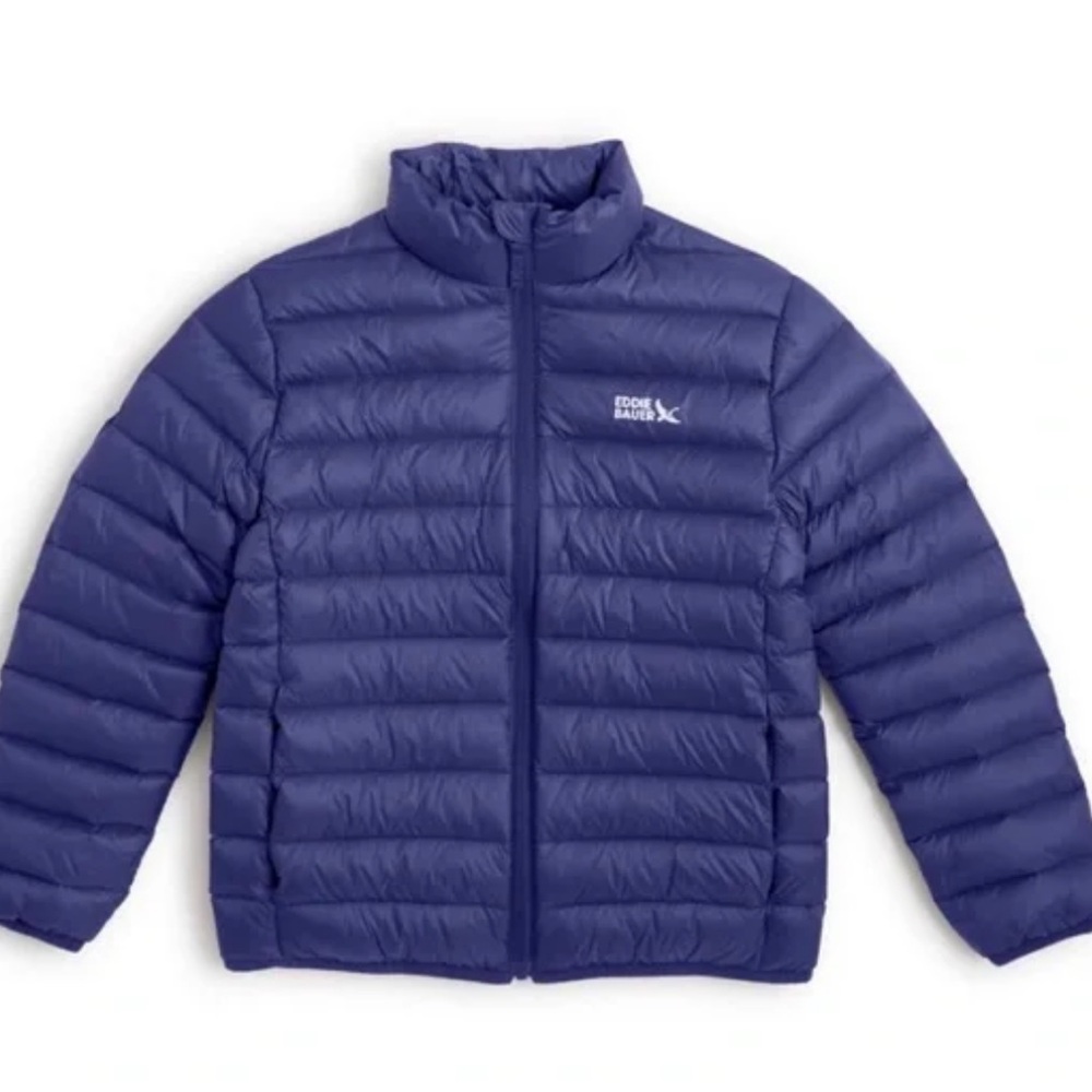 Eddie Bauer Kids Navy Packable Down Jacket